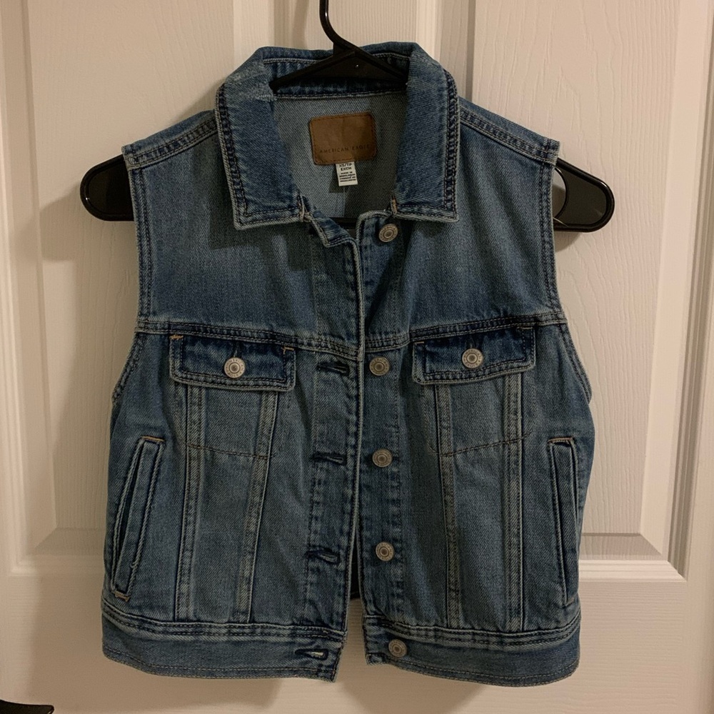 American Eagle Denim Vest